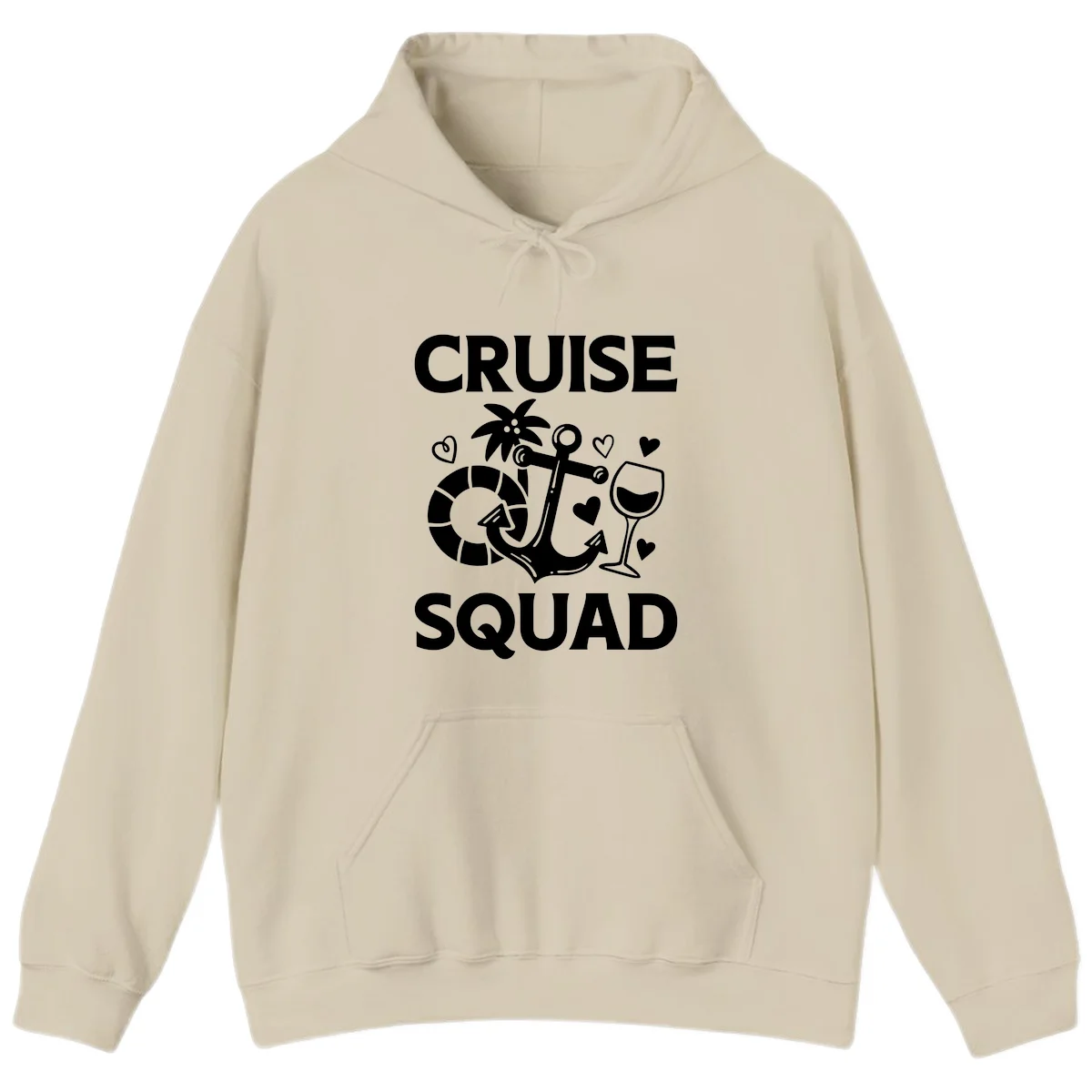 Cruise Squad Hoodie in Sand