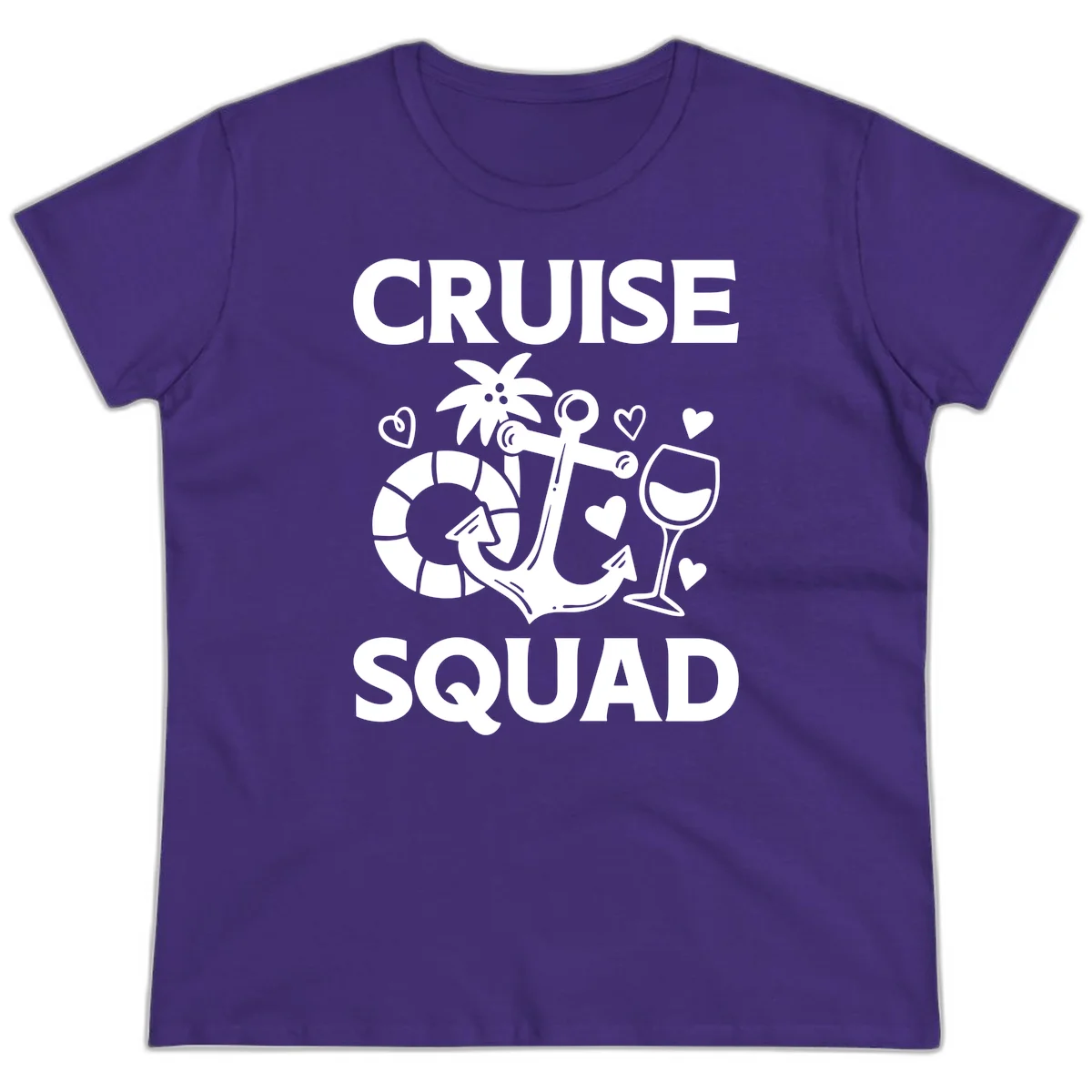 Cruise Squad Ladies Tee in Purple
