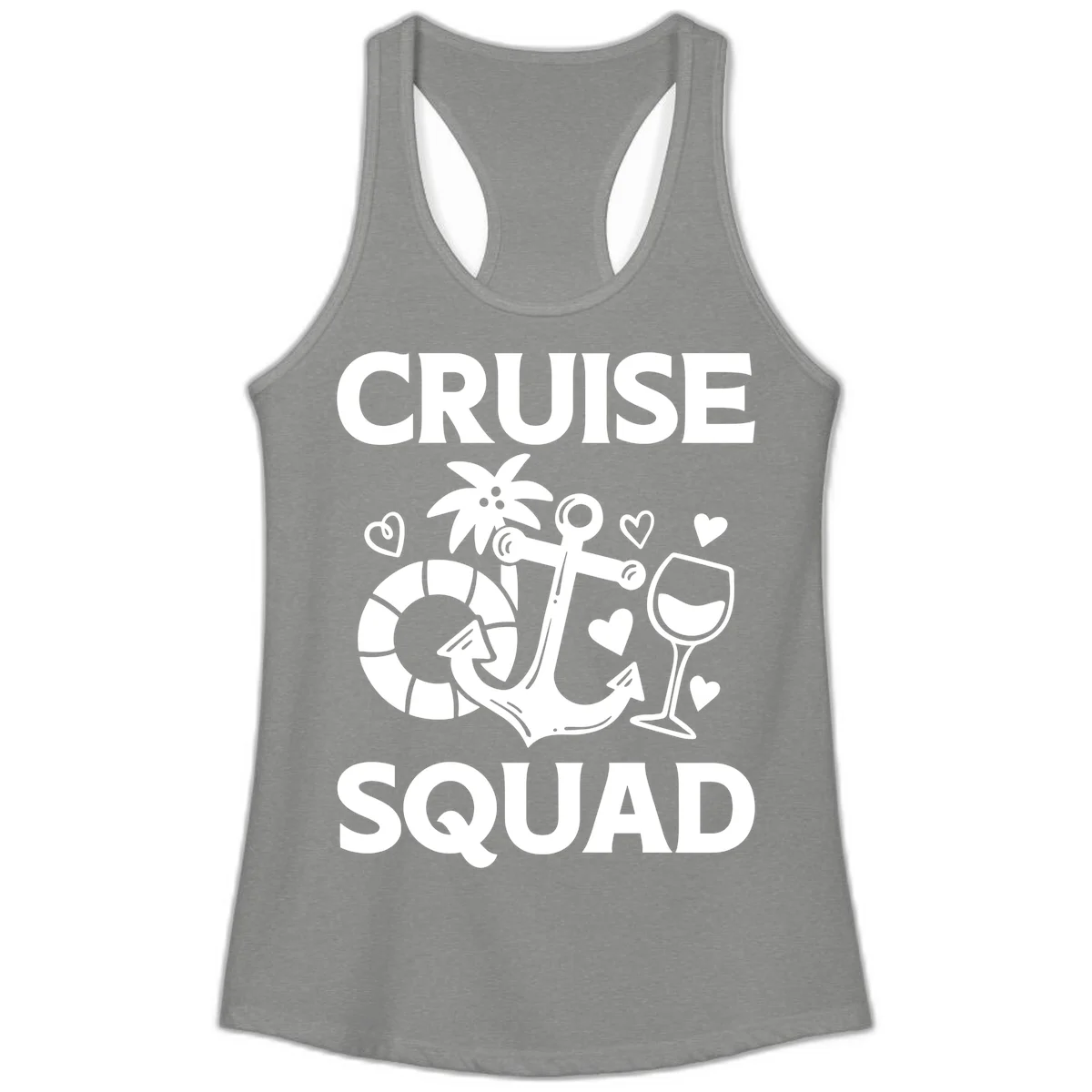 Cruise Squad Ladies Tank in Heather Grey