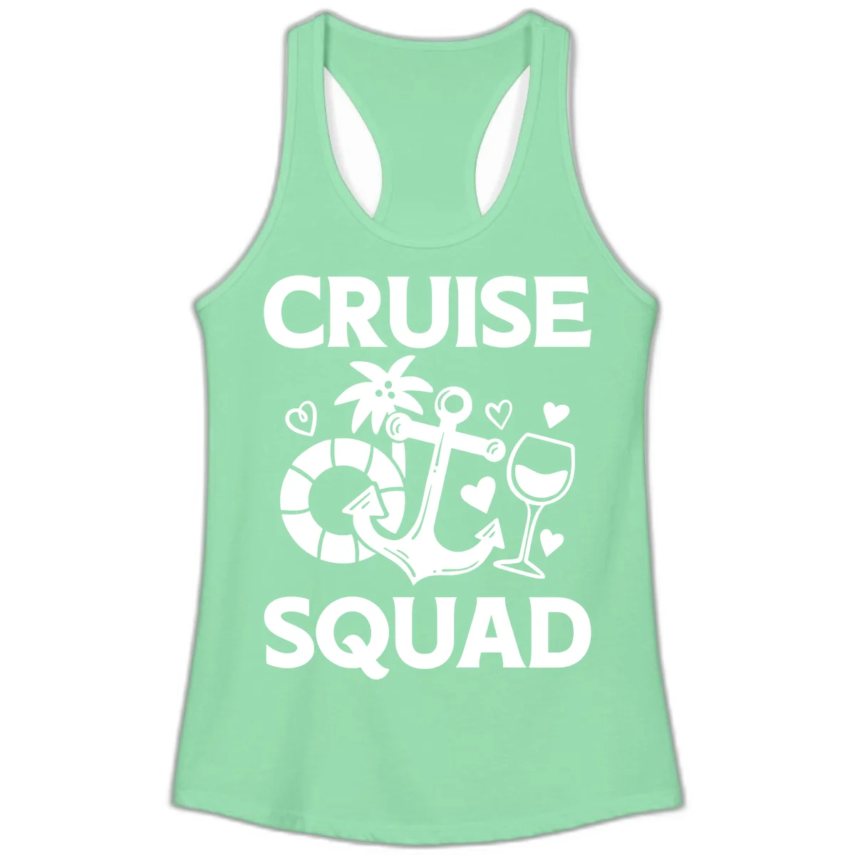 Cruise Squad Ladies Tank in Solid Mint