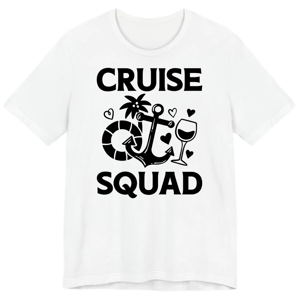 Cruise Squad Premium T-Shirt in White