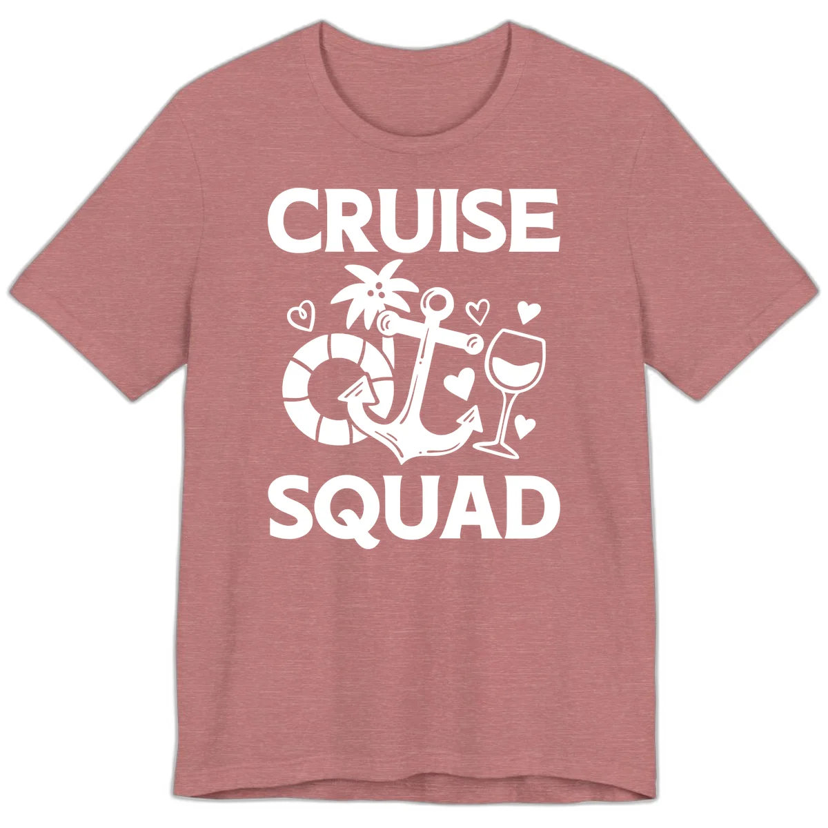Cruise Squad Premium T-Shirt in Heather Mauve
