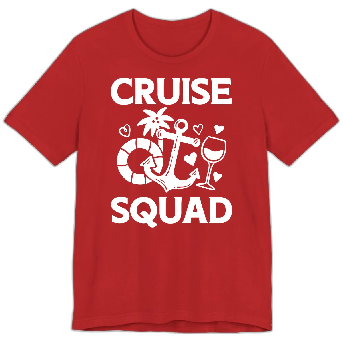 Cruise Squad Premium T-Shirt in Red