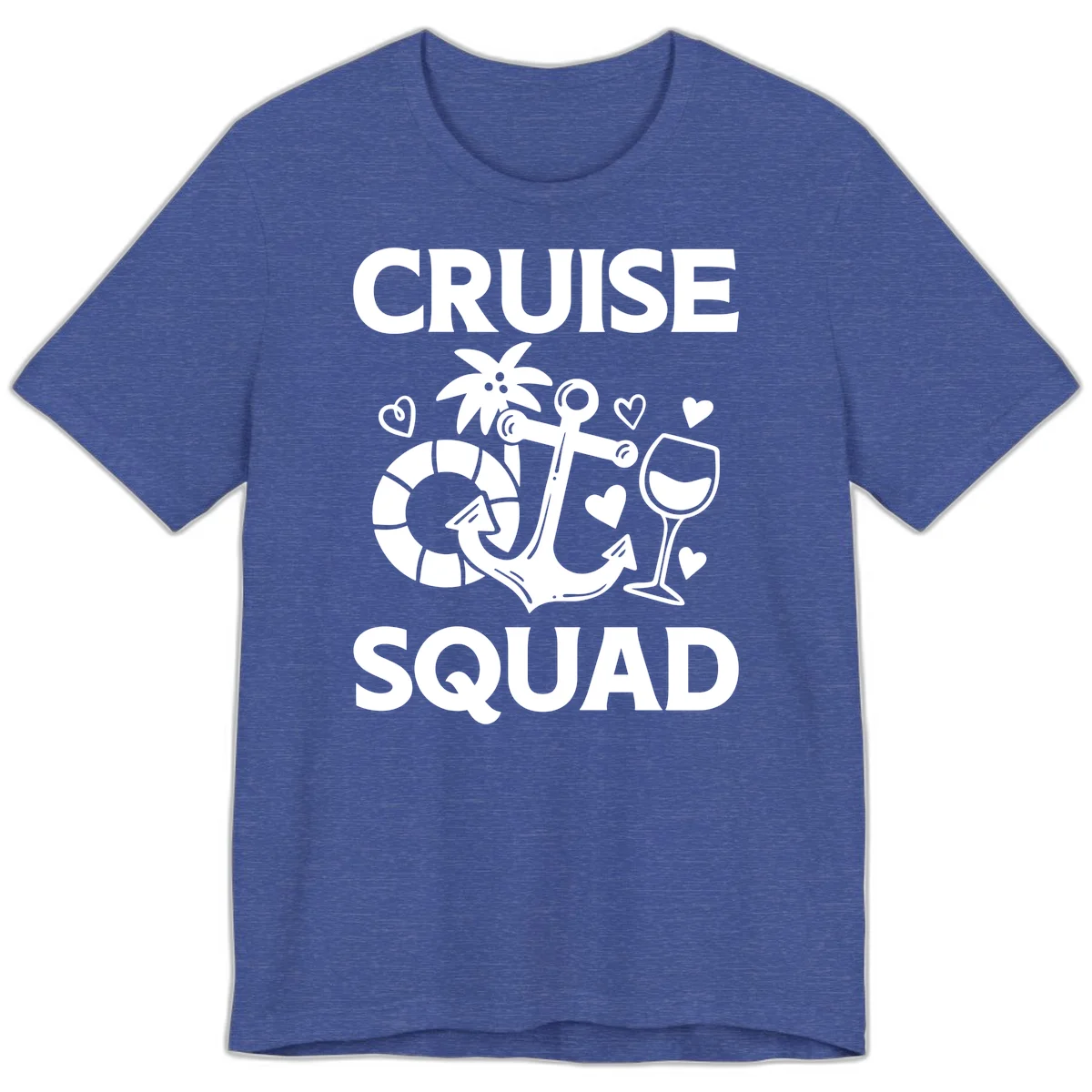 Cruise Squad Premium T-Shirt in Heather True Royal