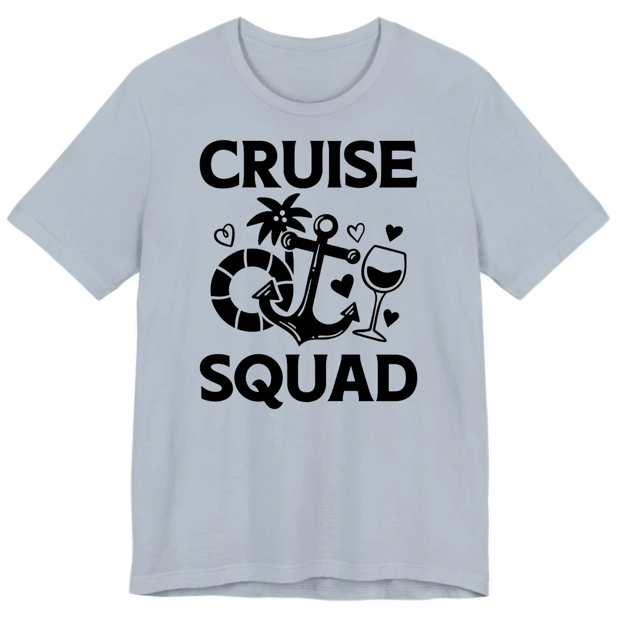 Cruise Squad Premium T-Shirt in Light Blue