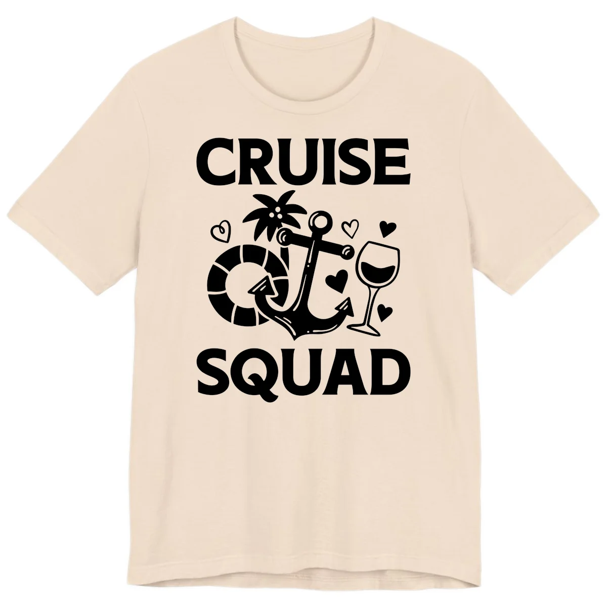 Cruise Squad Premium T-Shirt in Soft Cream