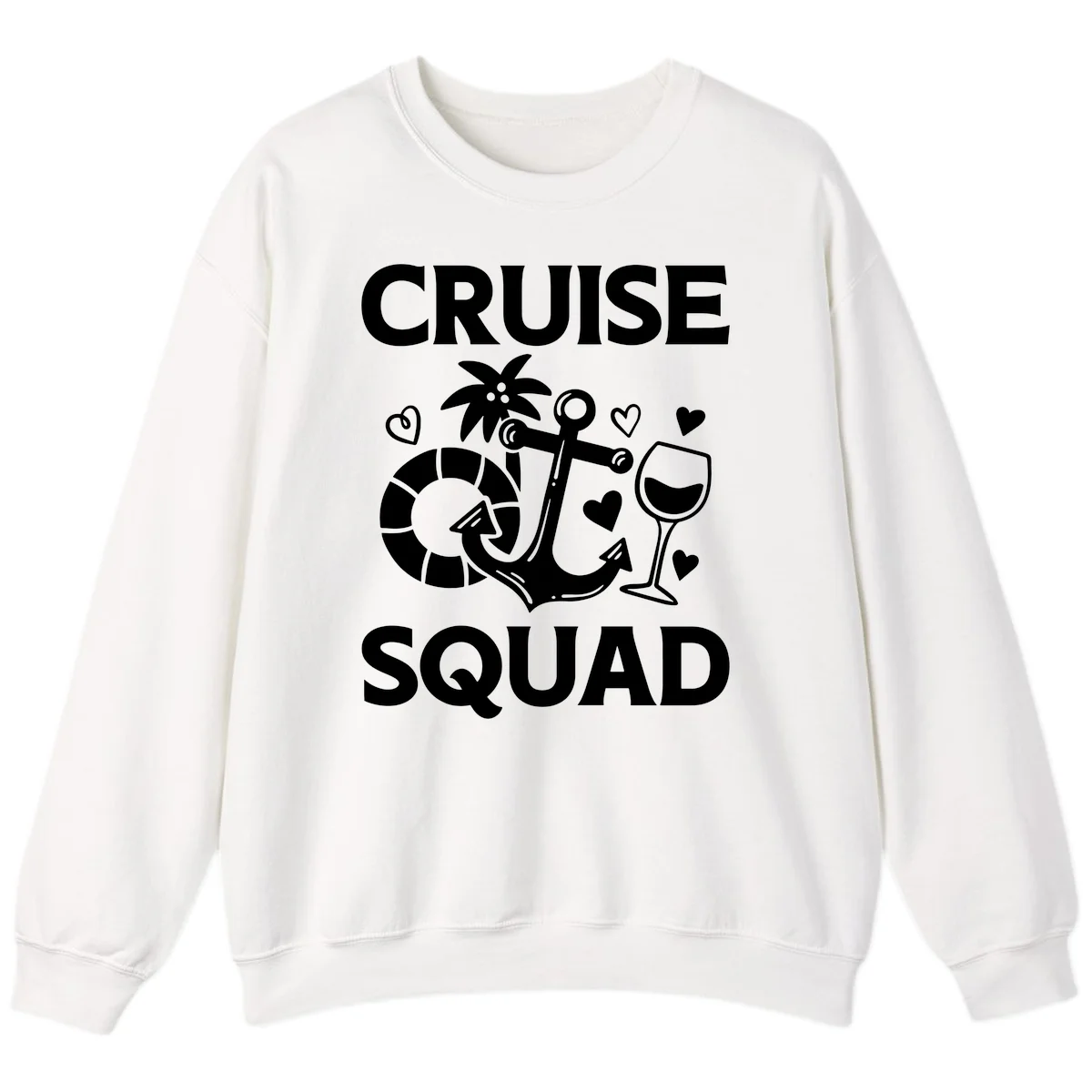 Cruise Squad Sweatshirt in White