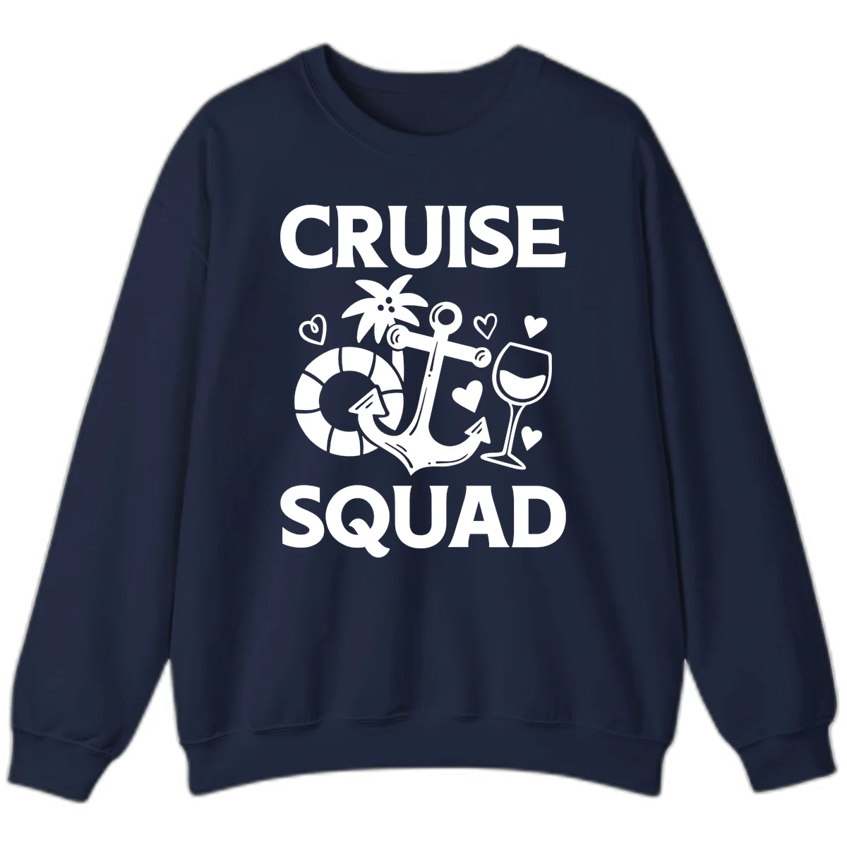Cruise Squad Sweatshirt in Navy