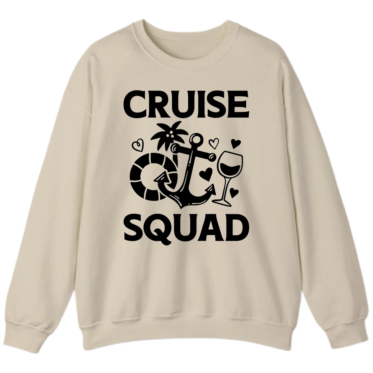 Cruise Squad Sweatshirt in Sand