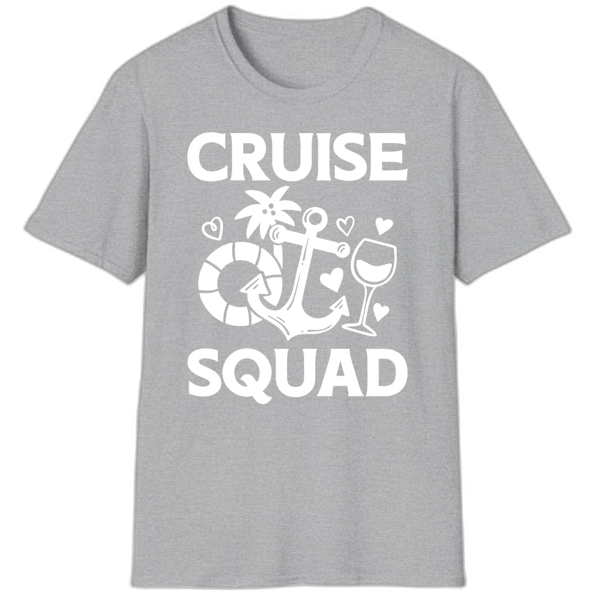 Cruise Squad T-Shirt in Sport Grey