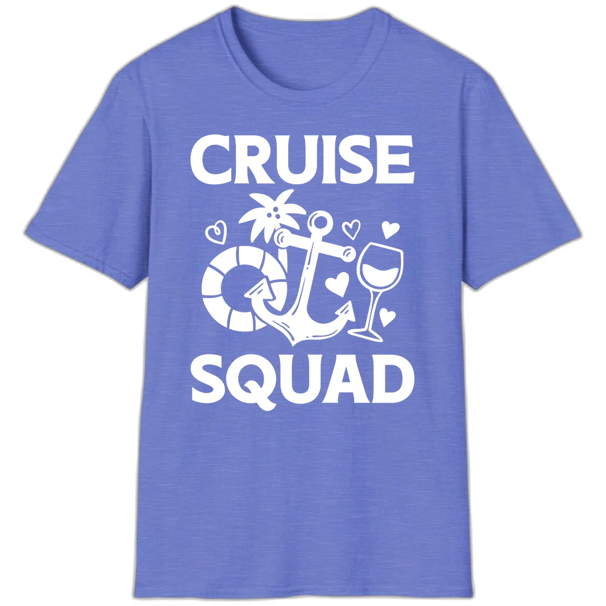 Cruise Squad T-Shirt in Heather Royal