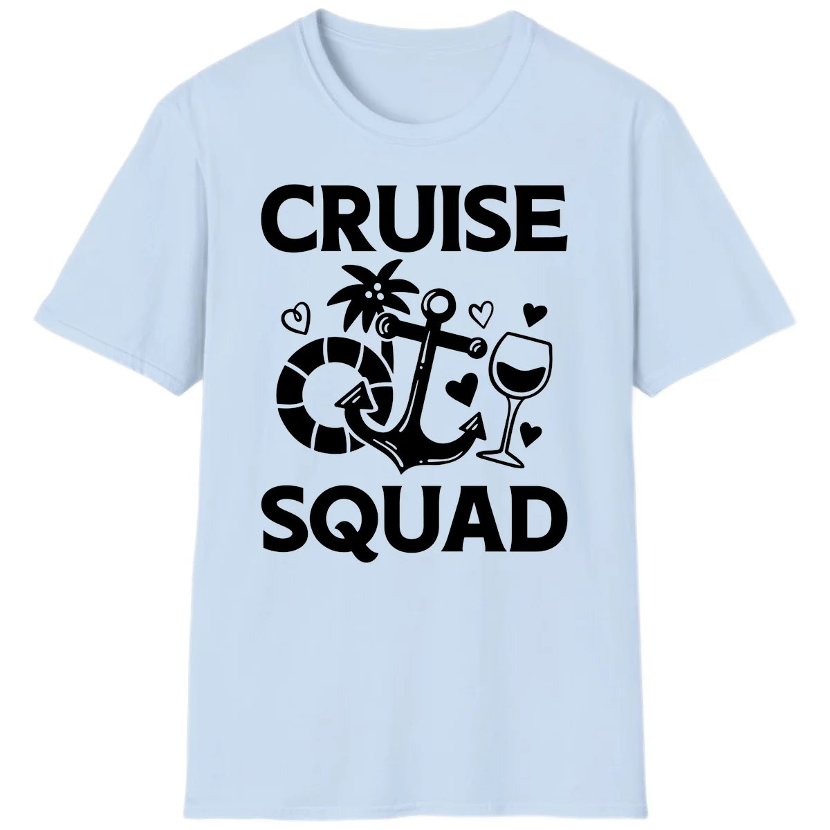 Cruise Squad T-Shirt in Light Blue