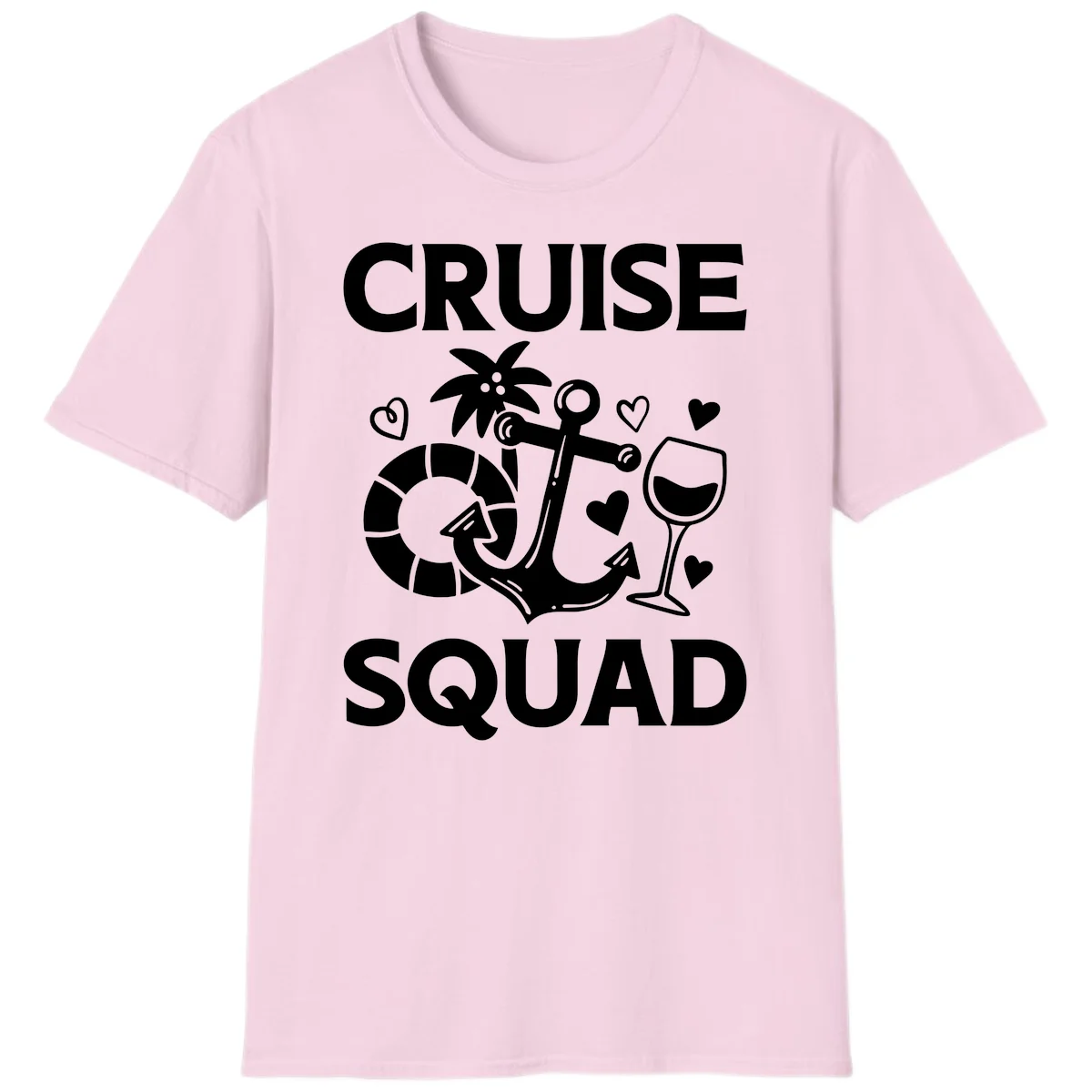 Cruise Squad T-Shirt in Light Pink