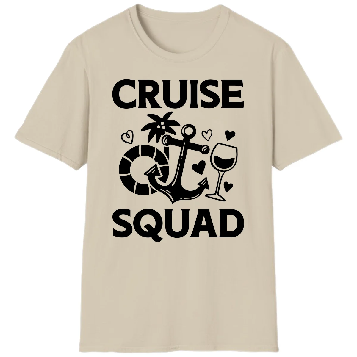 Cruise Squad T-Shirt in Sand