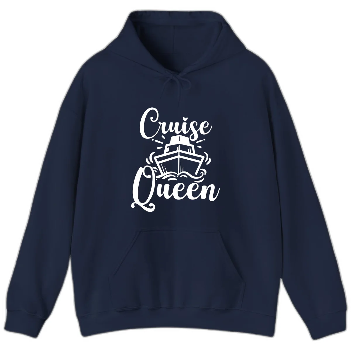 Cruise Queen Hoodie - Nautical Cruise Apparel in Navy