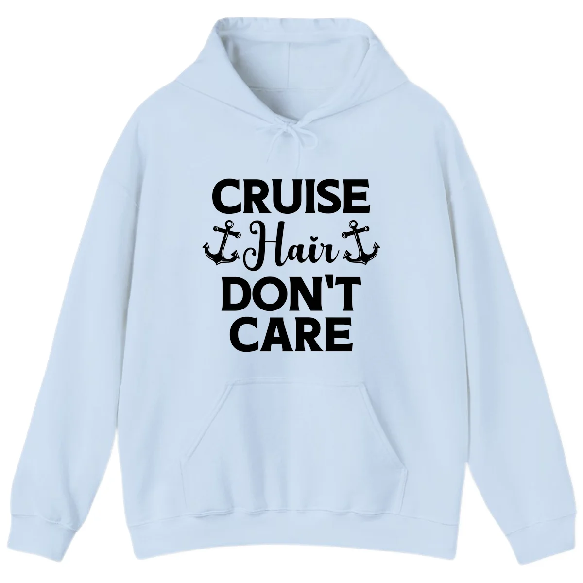 Cruise Hair Don't Care Hoodie in Light Blue