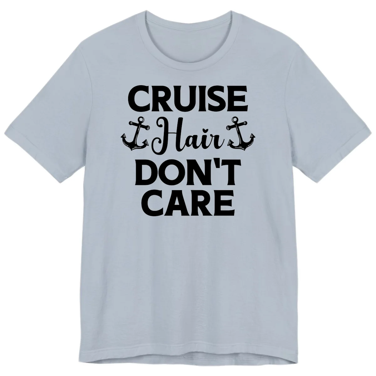 Cruise Hair Don't Care Premium T-Shirt in Light Blue