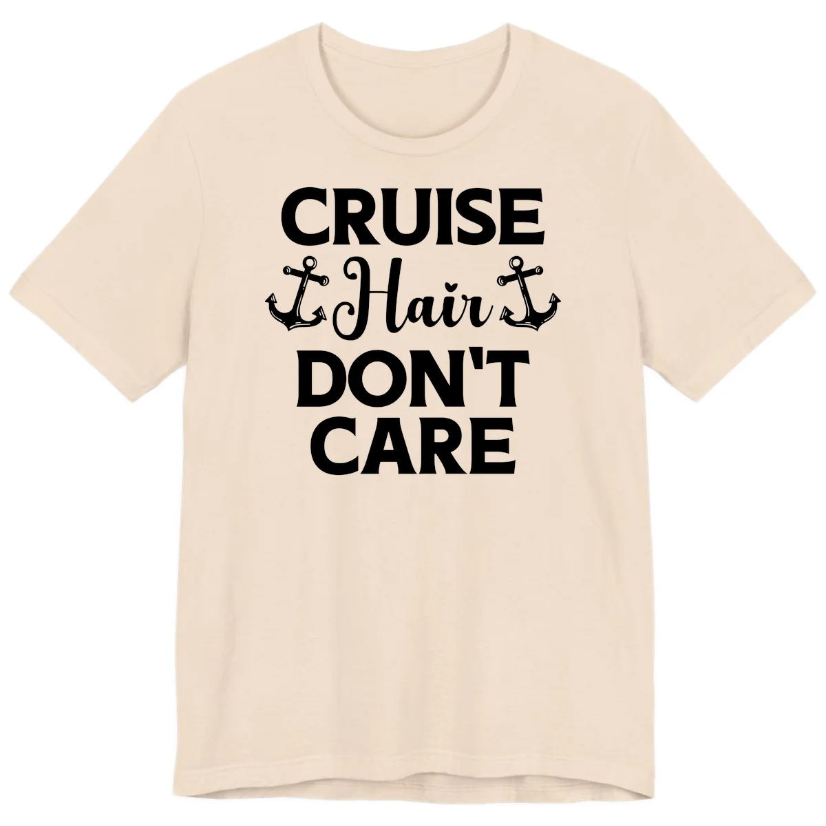 Cruise Hair Don't Care Premium T-Shirt in Soft Cream