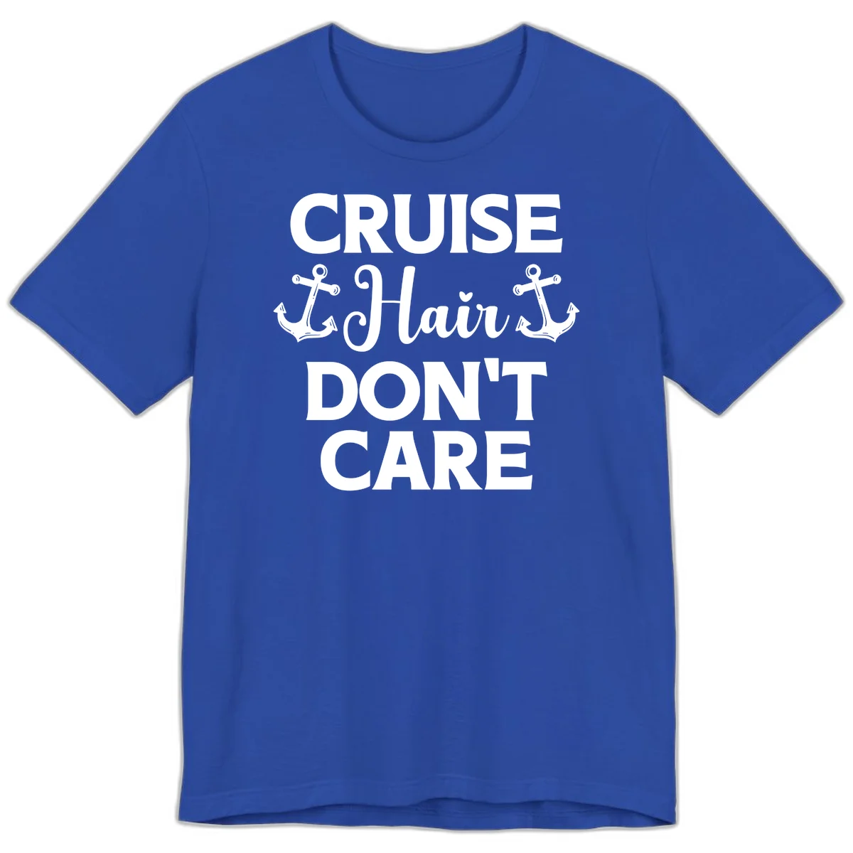 Cruise Hair Don't Care Premium T-Shirt in True Royal