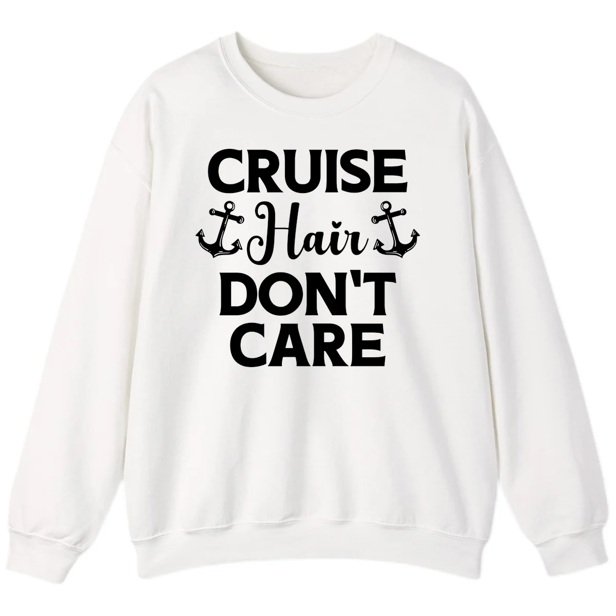 Cruise Hair Don't Care Sweatshirt in White