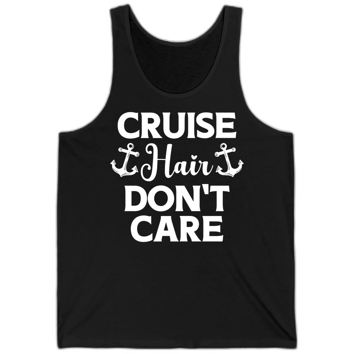 Cruise Hair Don't Care Tank Top in Black