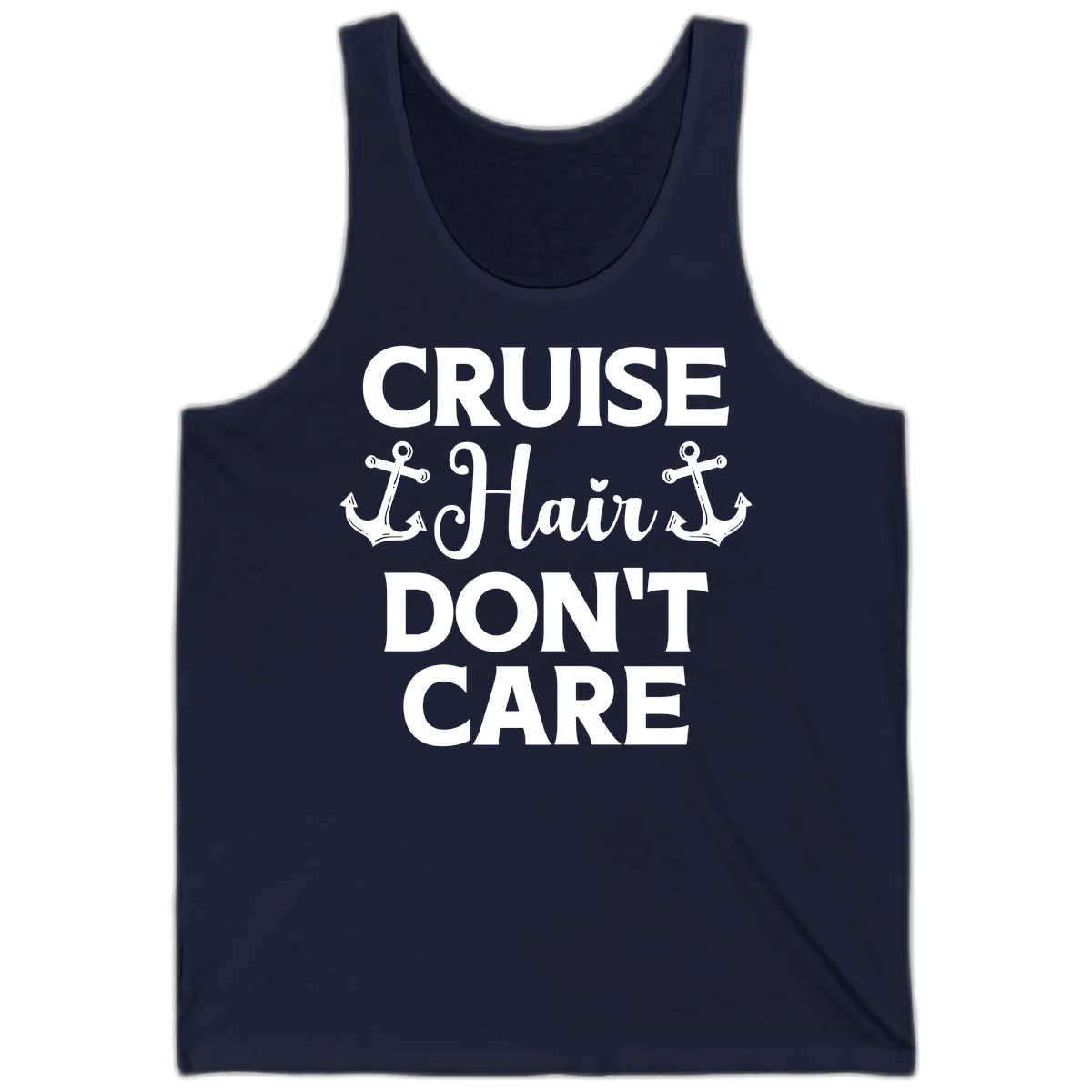 Cruise Hair Don't Care Tank Top in Navy