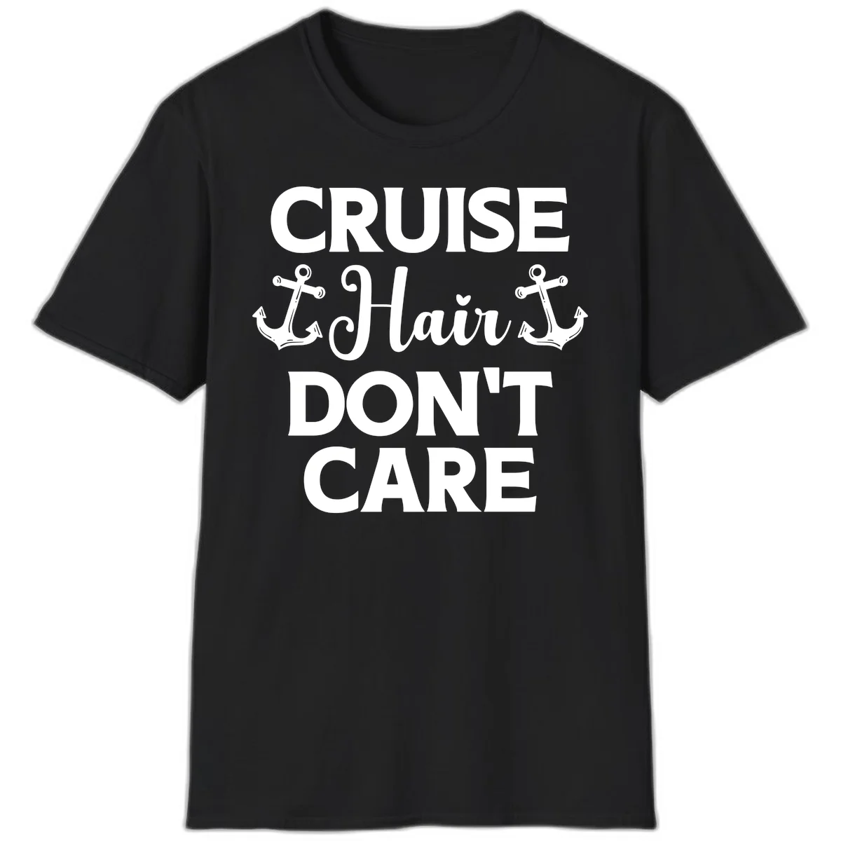 Cruise Hair Don't Care T-Shirt in Black