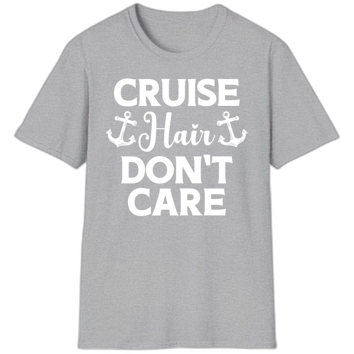 Cruise Hair Don't Care T-Shirt in Sport Grey