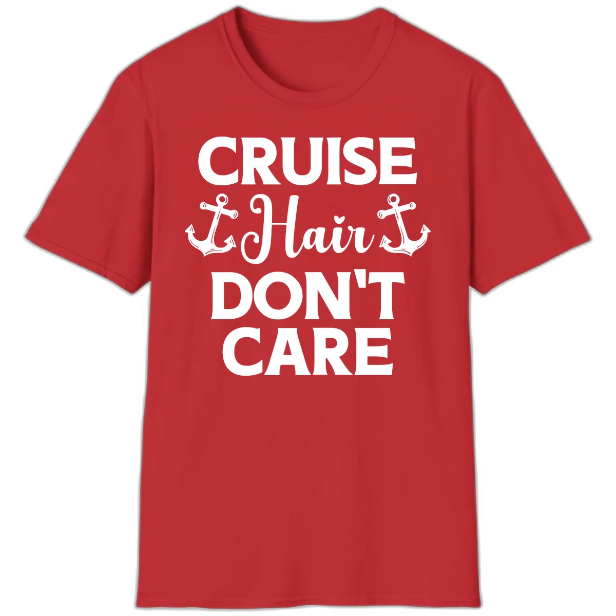 Cruise Hair Don't Care T-Shirt in Red