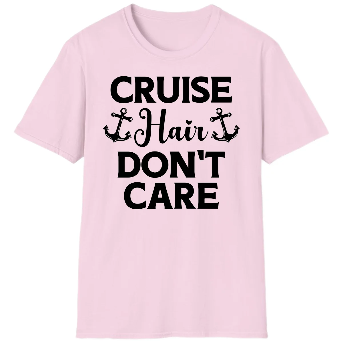 Cruise Hair Don't Care T-Shirt in Light Pink