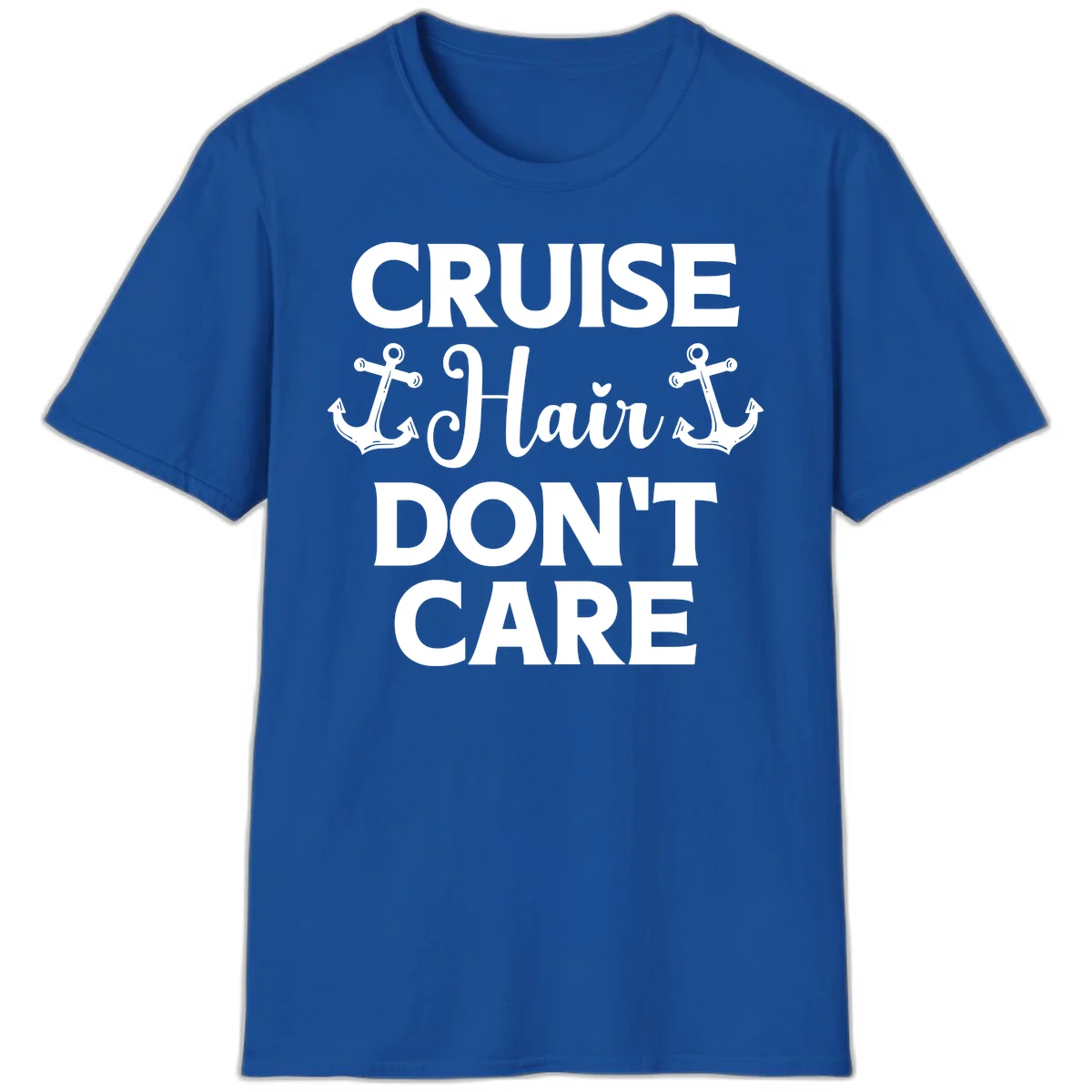 Cruise Hair Don't Care T-Shirt in Royal