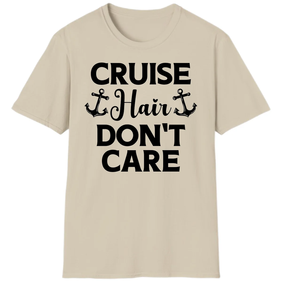 Cruise Hair Don't Care T-Shirt in Sand