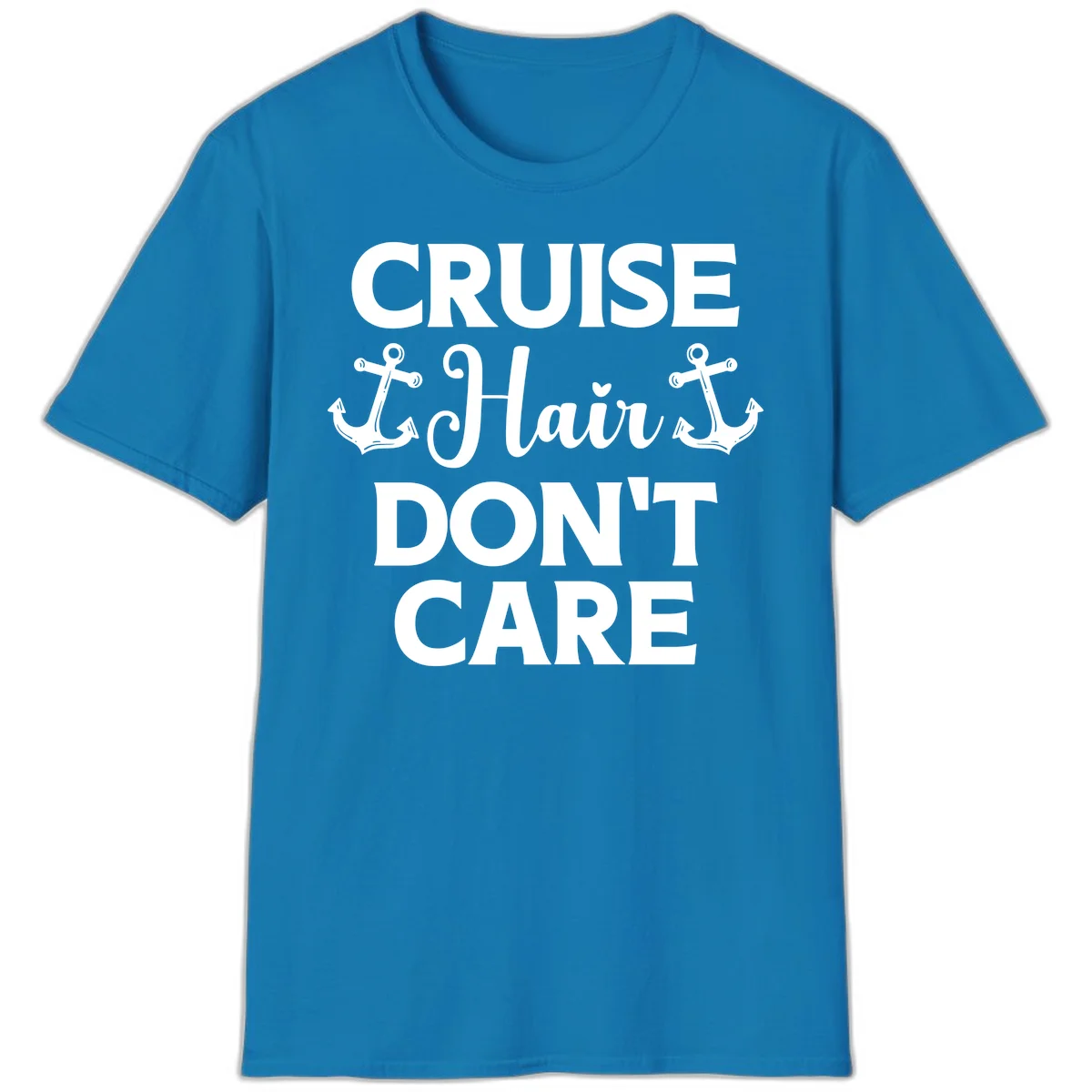 Cruise Hair Don't Care T-Shirt in Sapphire