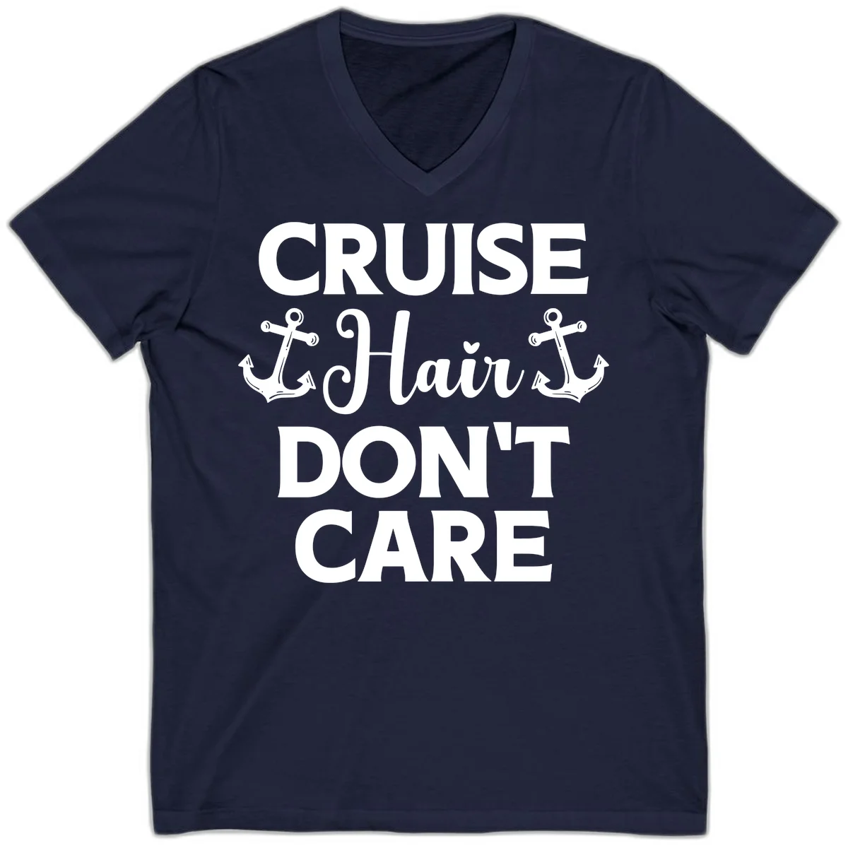 Cruise Hair Don't Care V-Neck in Navy