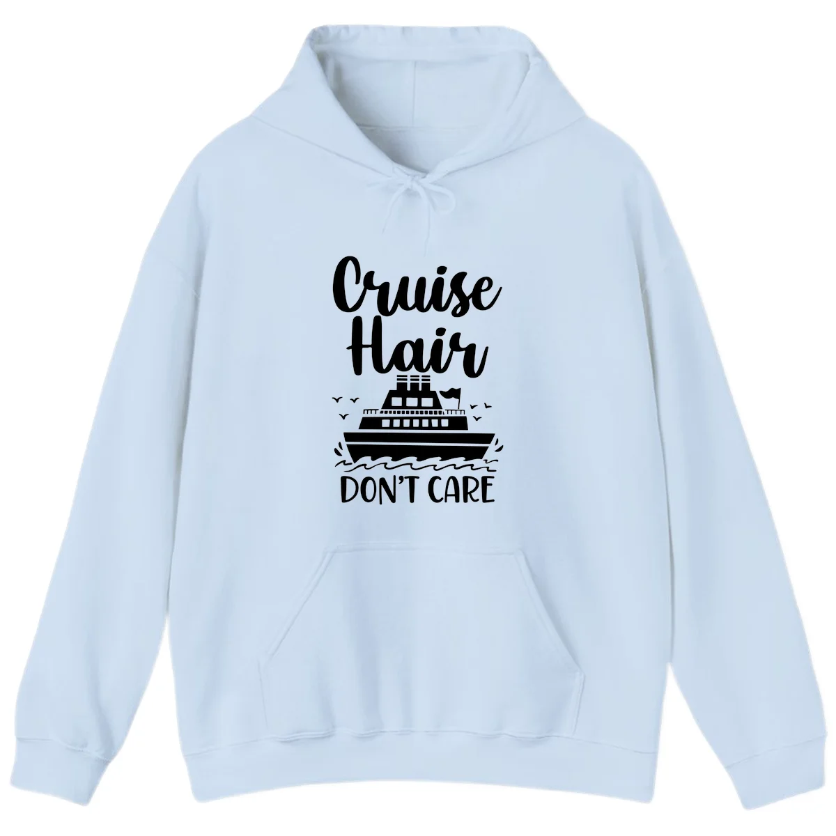 Cruise Hair Don't Care Hoodie in Light Blue