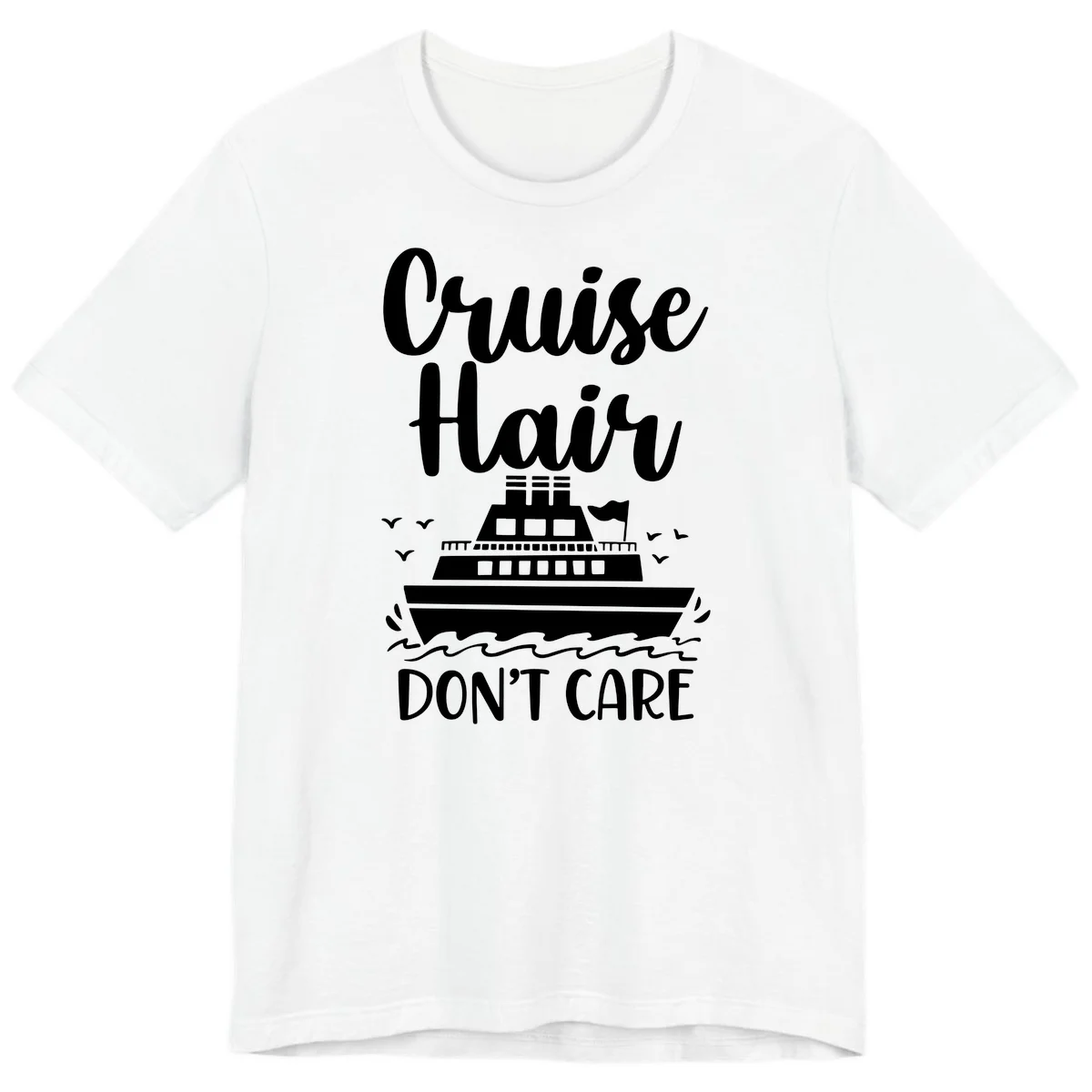Cruise Hair Don't Care Premium T-Shirt in White