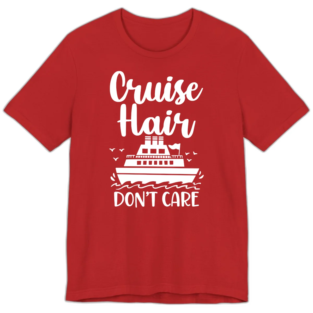 Cruise Hair Don't Care Premium T-Shirt in Red