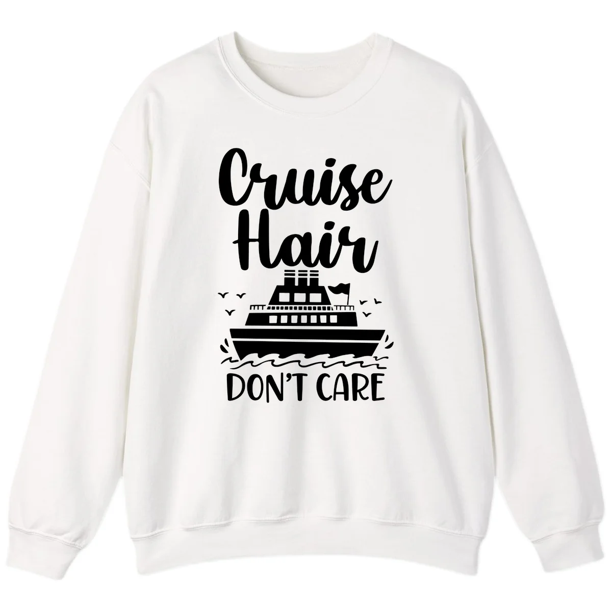 Cruise Hair Don't Care Sweatshirt in White