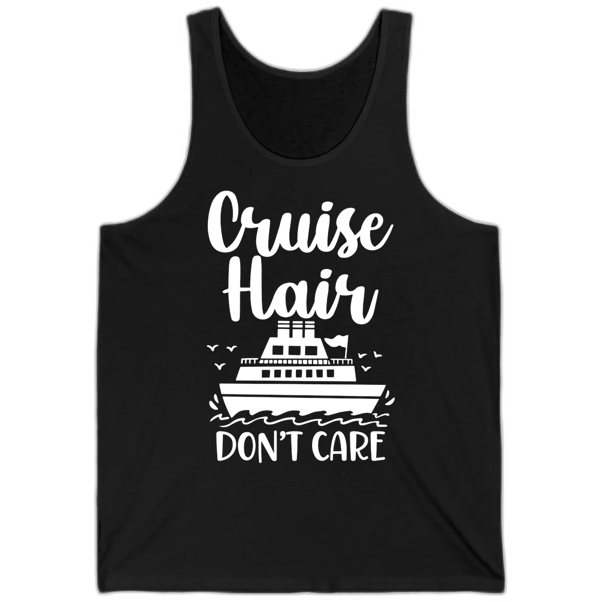 Cruise Hair Don't Care Tank Top in Black