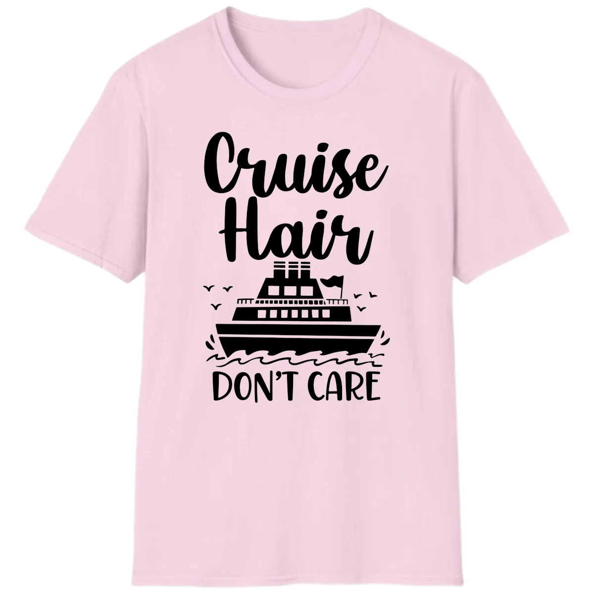 Cruise Hair Don't Care T-Shirt in Light Pink