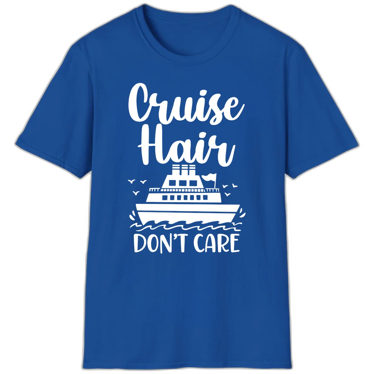 Cruise Hair Don't Care T-Shirt in Royal