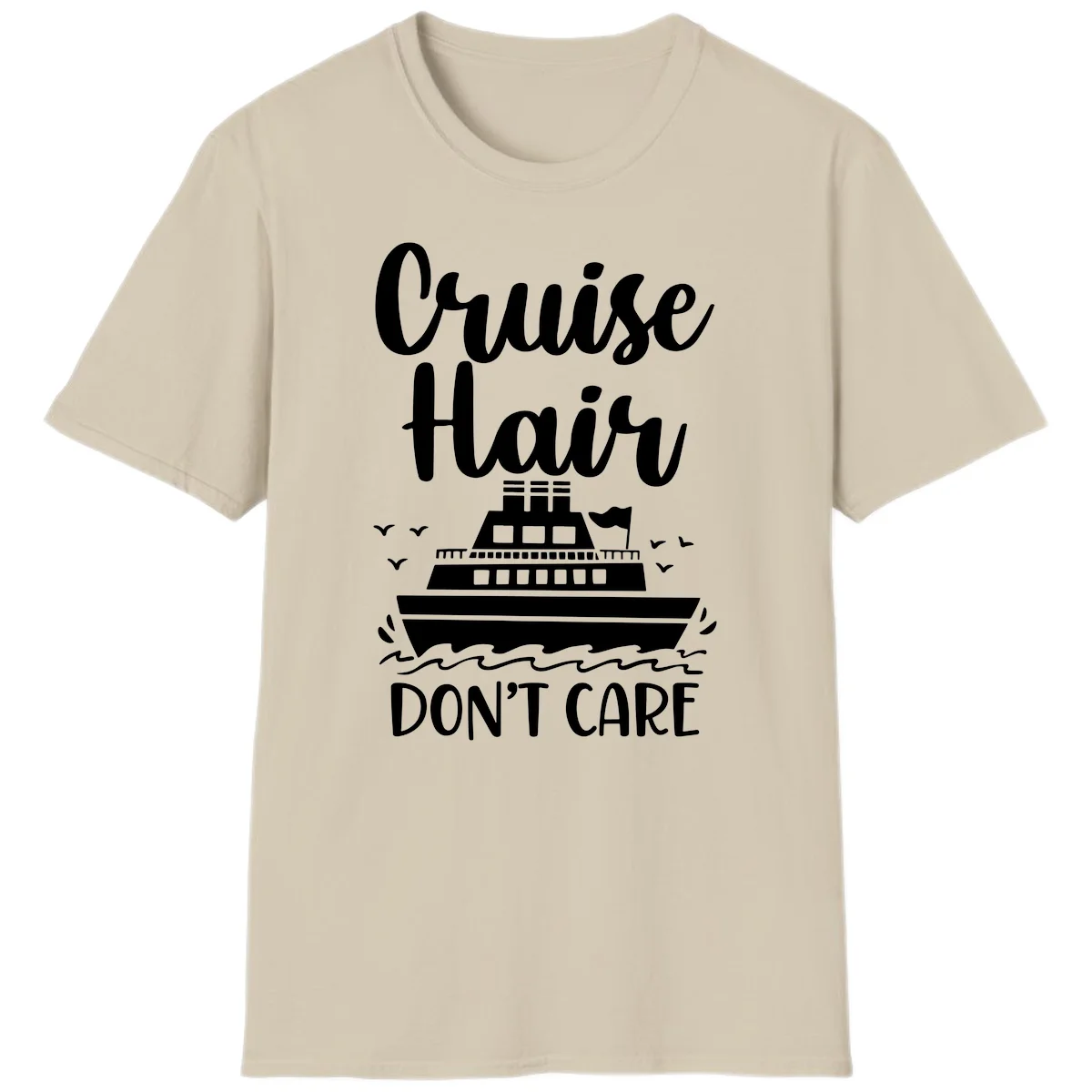 Cruise Hair Don't Care T-Shirt in Sand