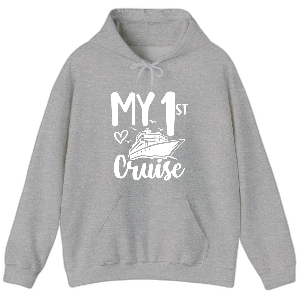 My First Cruise Hoodie in Sport Grey