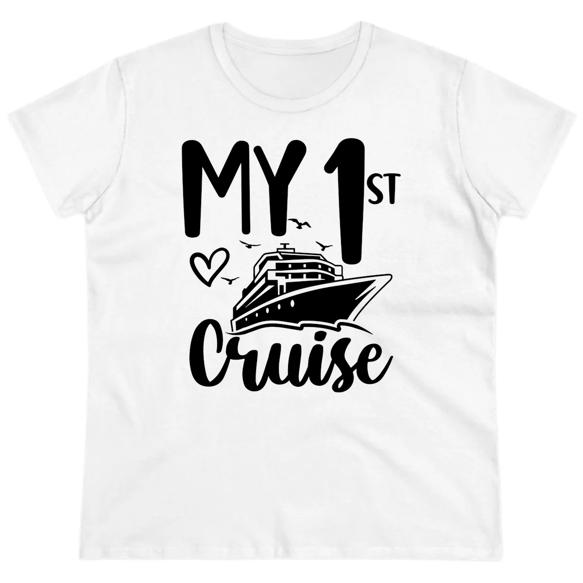My First Cruise Ladies Tee in White