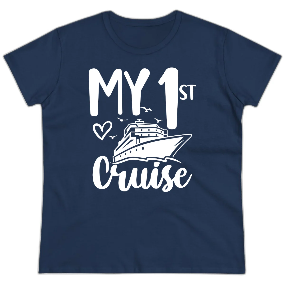 My First Cruise Ladies Tee in Navy