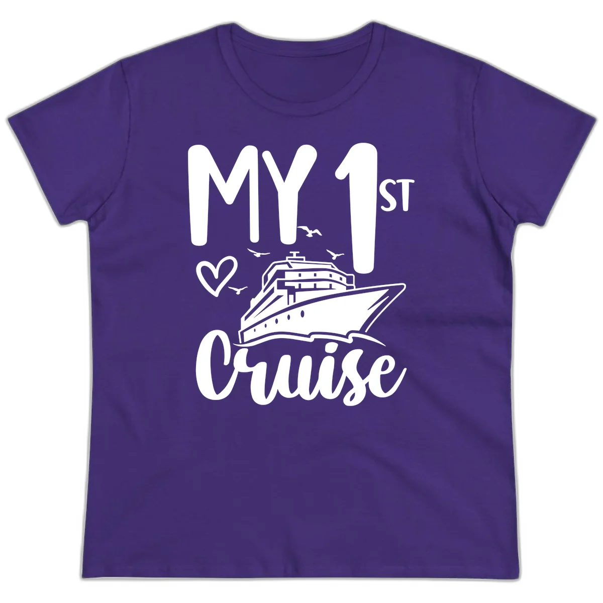 My First Cruise Ladies Tee in Purple
