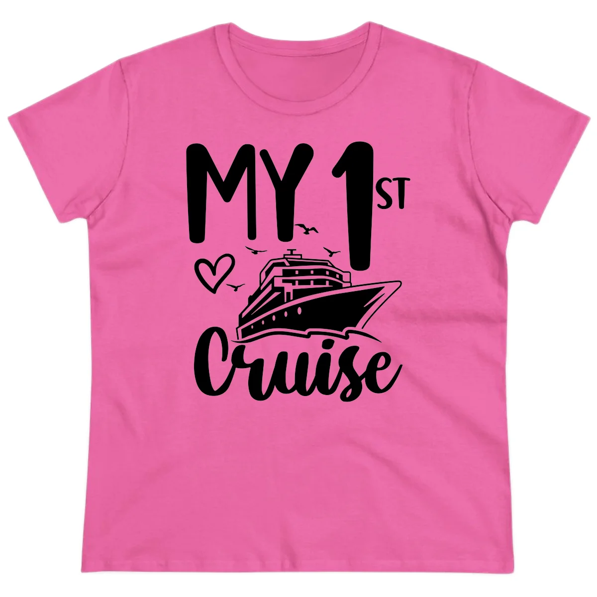 My First Cruise Ladies Tee in Azalea