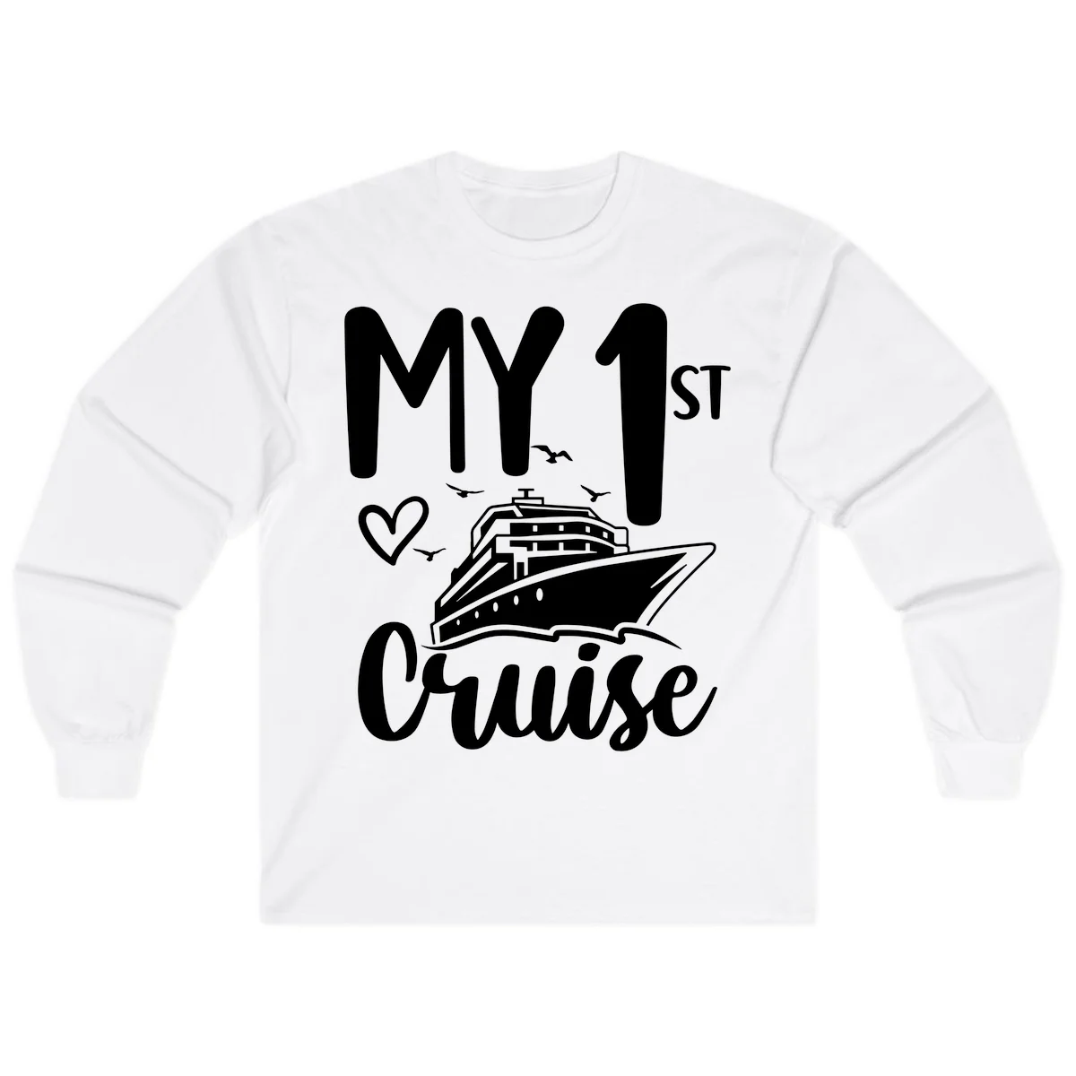 My First Cruise Long Sleeve in White