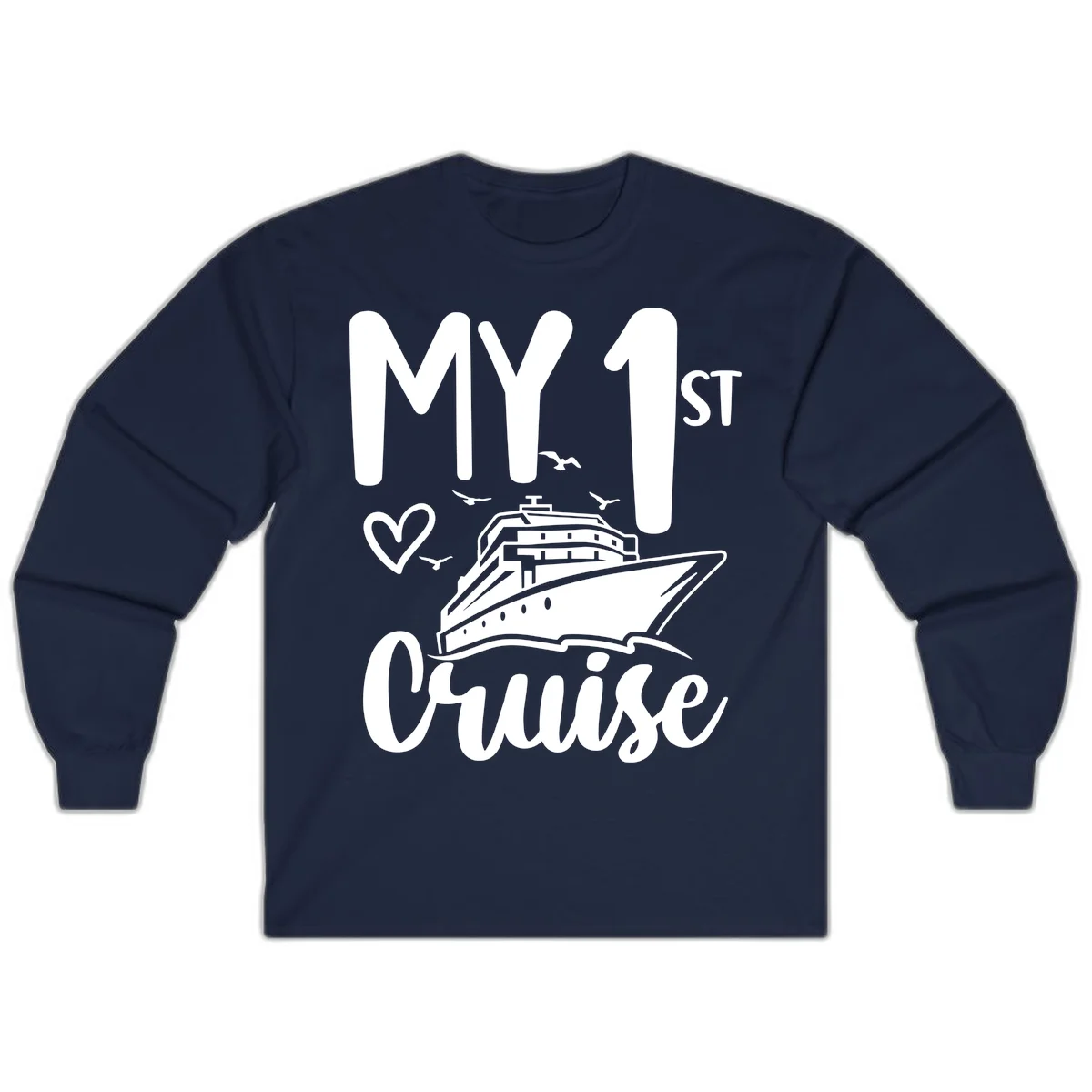 My First Cruise Long Sleeve in Navy
