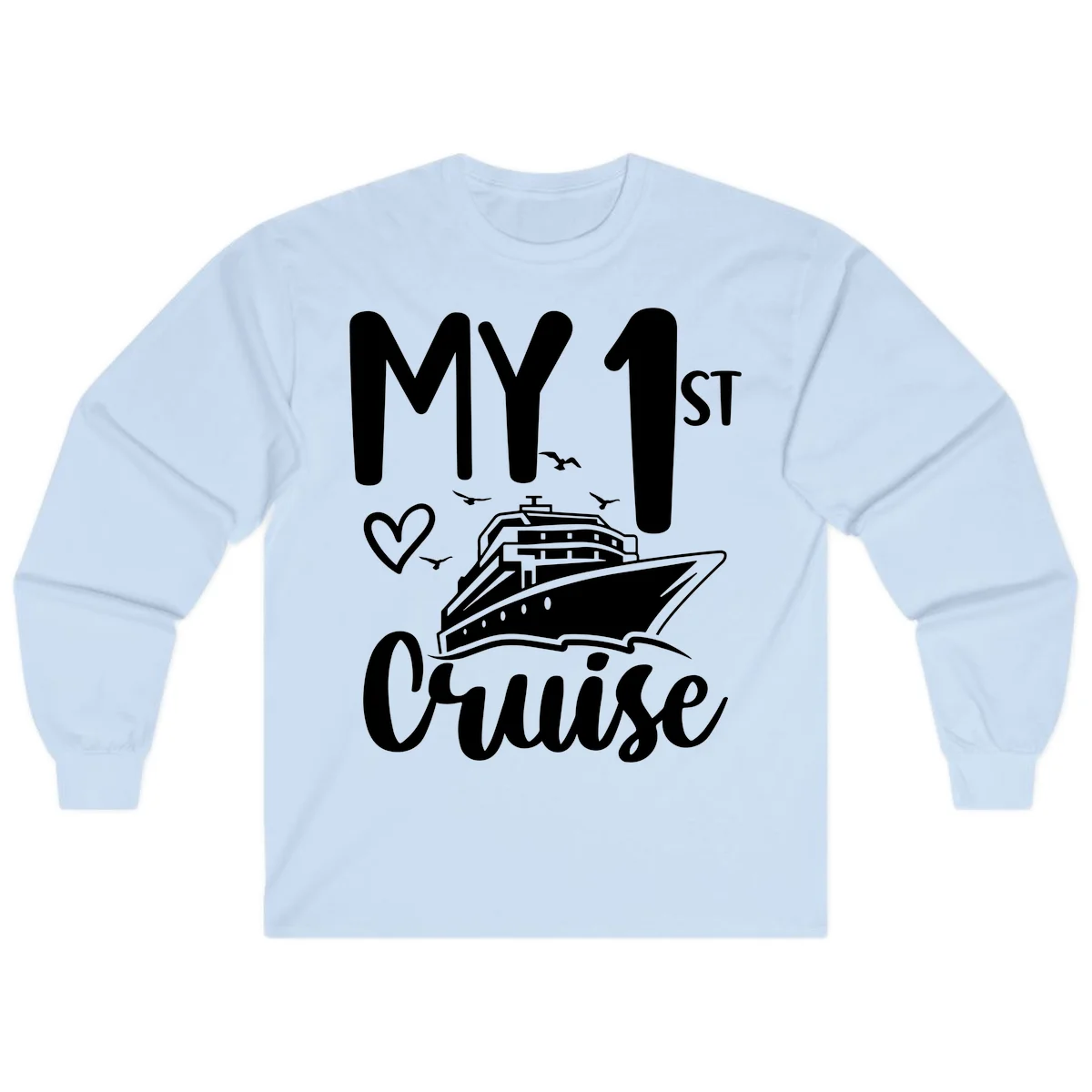 My First Cruise Long Sleeve in Light Blue